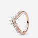Authentic 925 Sterling Silver Gold Rose-Gold Coating Princess Sparkling Rings Women Jewelry