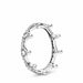 Authentic 925 Sterling Silver Princess Tiara Crown Sparkling Love Heart Rings Women Jewelry