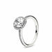 Sterling 925 Silver Gold Rose-Gold Coating Princess Sparkling Rings Women Jewelry
