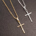Fashion Cross Chain Necklace Unisex Luxury Gold Jewelry Pendant Necklace
