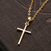 Fashion Cross Chain Necklace Unisex Luxury Gold Jewelry Pendant Necklace