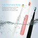 Sonic Electric Toothbrush 5 Mode USB Rechargeable Tooth Brushes Replacement Heads Set