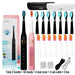 Sonic Electric Toothbrush 5 Mode USB Rechargeable Tooth Brushes Replacement Heads Set
