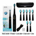Sonic Electric Toothbrush 5 Mode USB Rechargeable Tooth Brushes Replacement Heads Set