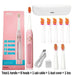Sonic Electric Toothbrush 5 Mode USB Rechargeable Tooth Brushes Replacement Heads Set