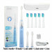 Sonic Electric Toothbrush 5 Mode USB Rechargeable Tooth Brushes Replacement Heads Set