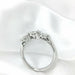 2ctw 6.5mm Round Cut Engagement Wedding Moissanite Diamond Ring Platinum Plated Ring