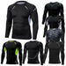 Men Compression Running T Shirt Fitness Tight Long Sleeve Sportswear
