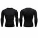 Men Compression Running T Shirt Fitness Tight Long Sleeve Sportswear