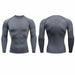 Men Compression Running T Shirt Fitness Tight Long Sleeve Sportswear