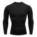 Men Compression Running T Shirt Fitness Tight Long Sleeve Sportswear