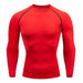 Men Compression Running T Shirt Fitness Tight Long Sleeve Sportswear