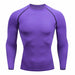 Men Compression Running T Shirt Fitness Tight Long Sleeve Sportswear