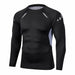 Men Compression Running T Shirt Fitness Tight Long Sleeve Sportswear
