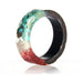 Wooden Resin Rings Clear Wood Resin Handmade Dried Flower Wood Epoxy Rings