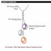 Multicolor Natural Pearl Pendant Necklace 925 Sterling Silver Jewelry For Women