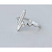 Minimalist Jewelry Silver Geometric Rings Women Adjustable Round Triangle Heartbeat Rings
