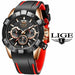 New Fashion Men Watches Brand Luxury Clock Sports Chronograph Waterproof Quartz Watches