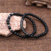 3Pc/Sets Matte Beads Stone Charm Bracelets Men Women Vintage Jewelry