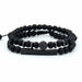 3Pc/Sets Matte Beads Stone Charm Bracelets Men Women Vintage Jewelry