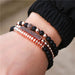 3Pc/Sets Matte Beads Stone Charm Bracelets Men Women Vintage Jewelry
