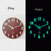 Luminous Wall Clock 12 Inch Wooden Silent Non-Ticking Night Lights Wall Clocks