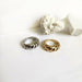 Gold Silver Twisted Croissants Rings Geometric Threads Rings Women Jewelry