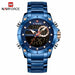 Men Sports Wrist Watch Gold Waterproof Dual Display Male Clock Watches