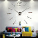 3D Wall Clock DIY Acrylic Mirror Stickers Home Living Room Designer Wall Decor