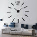 3D Wall Clock DIY Acrylic Mirror Stickers Home Living Room Designer Wall Decor