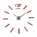 3D Wall Clock DIY Acrylic Mirror Stickers Home Living Room Designer Wall Decor