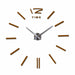 3D Wall Clock DIY Acrylic Mirror Stickers Home Living Room Designer Wall Decor
