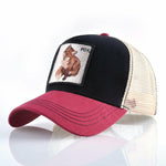 Animals Embroidery Caps Men Women Breathable Snapback Hip Hop Hats