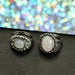 8pcs/Set Vintage Antique Silver Rings Sets Opal Stone Women Bohemian Jewelry