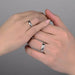 Stainless Steel Couple Rings Simple Women Men Lovers Wedding Jewelry