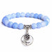 Natural Stone Beads Bracelet Lotus Charm Handmade Bracelet Unisex Jewelry