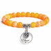 Natural Stone Beads Bracelet Lotus Charm Handmade Bracelet Unisex Jewelry