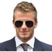 Aviation Metal Frame Oversized Spring Leg Alloy Men Polarized Sunglasses