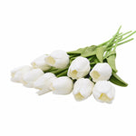 10PCS Tulip Artificial Flower Real Touch Artificial Fake Flower For Home Decoration