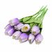 10Pcs Tulip Artificial Flower Real Touch Artificial Fake Flower For Home Decoration