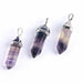 Fluorite Necklace Crystal Pendant Natural Gem Stone Hexagonal Pendulum Fashion Jewelry