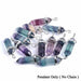 Fluorite Necklace Crystal Pendant Natural Gem Stone Hexagonal Pendulum Fashion Jewelry