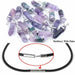 Fluorite Necklace Crystal Pendant Natural Gem Stone Hexagonal Pendulum Fashion Jewelry