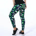 Camouflage Women Leggings Graffiti Style Slim Stretch Trouser Legging Pants