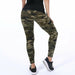 Camouflage Women Leggings Graffiti Style Slim Stretch Trouser Legging Pants
