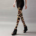 Camouflage Graffiti Style 3D Printed Slim Stretch Legging Pants