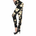 Camouflage Graffiti Style 3D Printed Slim Stretch Legging Pants