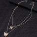 Butterfly Stars Gold Silver Chain Necklaces Jewelry for Women
