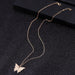 Butterfly Stars Gold Silver Chain Necklaces Jewelry for Women