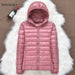 Women Ultralight Thin Winter Jacket Duck Down Hooded Jackets
